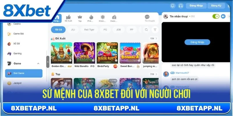 Giới thiệu 8XBET về sứ mệnh trong quá trình vận hành hệ thống