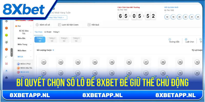 Bí quyết chọn số lô đề 8XBET để giữ thế chủ động